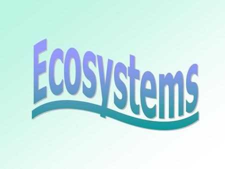 What is an ecosystem? Any group of living and nonliving things interacting with each other can be considered as an ecosystem.