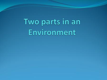 Biotic(living) parts of an environment. The organisms that live together and interact with one another.