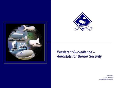 Persistent Surveillance – Aerostats for Border Security