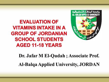 It is well known that diet and nutrition play important roles in maintaining health and preventing diseases. During adolescence young people are assuming.