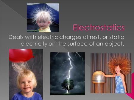  Effect static electricity charging  Protons (p + ) › in nucleus (center) of an atom › positively charged  Neutrons (n 0 ) › in nucleus (center) of.