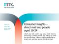 Consumer insights – direct mail and people aged 16-24 August 2011 Author: MMC Sources: BMRB, Ebiquity, TGI 16-24 year olds are the age group most likely.