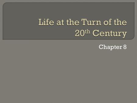 Chapter 8. Section 1  Taller buildings because of two factors: Invention of elevators Development of internal steel skeletons to bear the weight of.