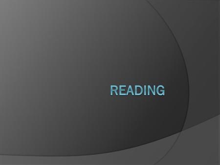 Reading Checklist  Entrance Card: Rank the following 1 = Never, 2= Sometimes, 3= All the time - I enjoy reading - I understand what I read - I can find.