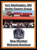 New Member Welcome Brochure Fort Washington, MD Harley Owners Group.