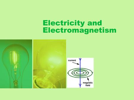 Electricity and Electromagnetism. What is Electricity? Electricity is a form of energy resulting from charged particles.