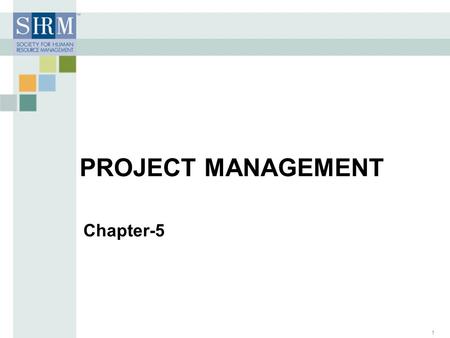 Chapter-5 PROJECT MANAGEMENT 1. Project Management Project Management – > a carefully planned and organized effort to accomplish a specific (and usually)