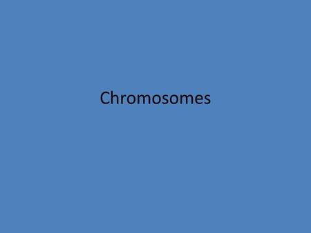 Chromosomes. DNA Nucleic Acid macromolecule DNA is long, thin molecule & stores genetic information called chromatin Cell division requires compact structures.