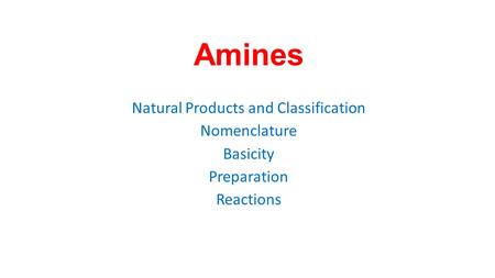 Natural Products and Classification