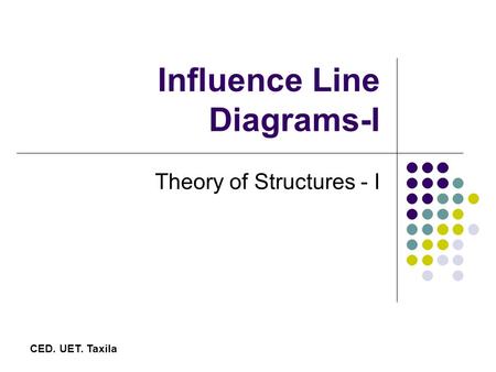 Influence Line Diagrams-I