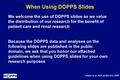 When Using DOPPS Slides. DOPPS Slide Use Guidelines.