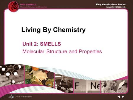 Living By Chemistry Unit 2: SMELLS Molecular Structure and Properties.