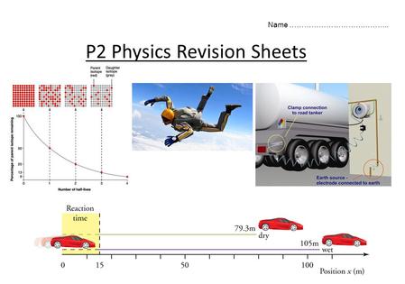 P2 Physics Revision Sheets