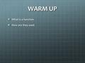 WARM UP What is a function. How are they used.. FUNCTIONS.