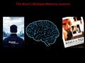 The Brain’s Multiple Memory Systems. Today’s Forecast 1)Beginning a: Studying memory in animals b: Human lesion studies 2)Middle a: Student presentations.