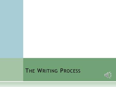 T HE W RITING P ROCESS F IVE S TEPS OF T HE W RITING P ROCESS  Prewriting, Inventing, and Planning  Writing and Drafting  Revising  Editing and Proofreading.