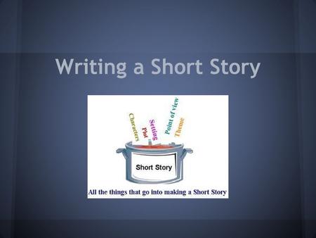 Writing a Short Story. Main Elements of a Short Story Setting Characters Theme Plot Point of View.