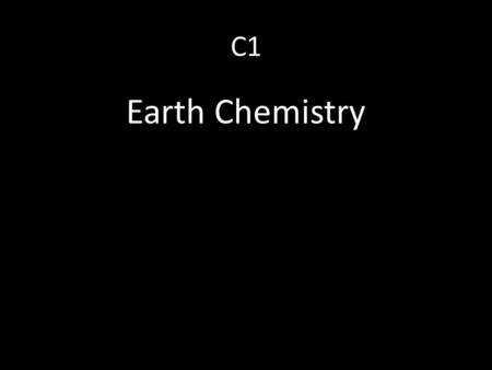 C1 Earth Chemistry. Limestone Limestone is a rock made mainly of calcium carbonate (CaCO 3 ) It was formed from the remains of animals millions of years.