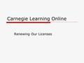 Carnegie Learning Online Renewing Our Licenses. What is RAND?  RAND is a credit recovery Algebra 1 Class.  We received grant funding to cover the cost.