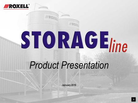 1 Product Presentation January 2010. 2 3 Normal BinROXELL Bin Old feed Normal bin: ‘centerflow’ feed flows first in center  bridging ‘mass flow’ feed.