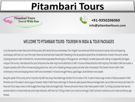 +91-9350206060 +91-9350206060 INDIA TOUR PACKAGES Holiday Tours Golden TriangleKashmirHaritage of Rajasthan.