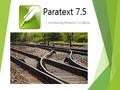 + Introducing Paratext 7.6 (Beta)