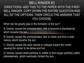 Bell Ringer #2 Directions- Add this to the paper with the first bell ringer. Copy down the entire question and all of the options. Then circle the answer.