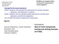 Chemistry Unit 6 Nomenclature Day 35 3/6 Homework: Quiz on Ionic Compounds: naming and writing formulas on Friday Agenda: -Discuss Polyatomics, review.