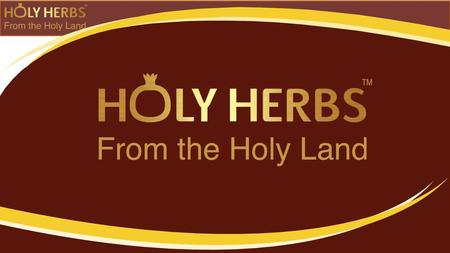 What is Holy Herbs? © 2015 Holy Herbs™ All Rights Reserved2 Use & Share a Concept… Bringing the essence of the Holy Land to the world Not like anything.