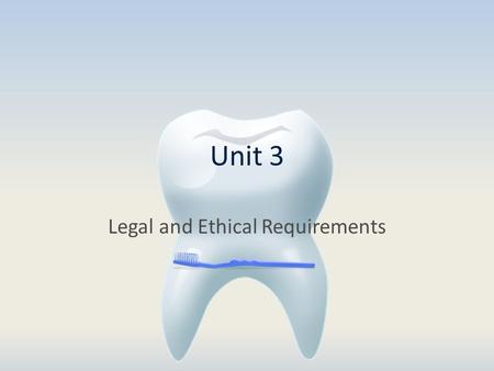 Unit 3 Legal and Ethical Requirements. Laws StatutesRules and Regulations Title 172 NAC Chapter 53.