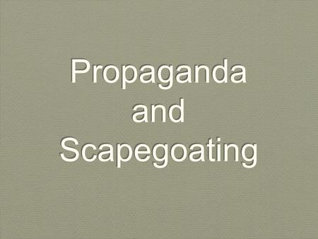 Propaganda and Scapegoating. The is actually an American propaganda poster illustrating the existence of Anti-Semitism in the United States. Note the.