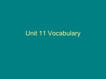 Unit 11 Vocabulary. Civil Rights Movement efforts made by African Americans and their supporters in the 1950s and 1960s to eliminate segregation and gain.