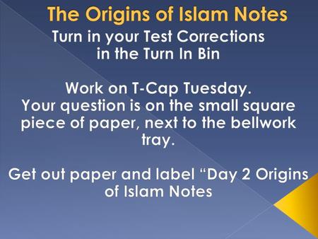  many religions existed in the Arabia  City Arabs were monotheistic and believed were descendants of Abraham through Ishmael.  Nomadic Arabs were polytheistic.