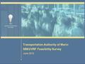 Transportation Authority of Marin SB83/VRF Feasibility Survey June 2010.