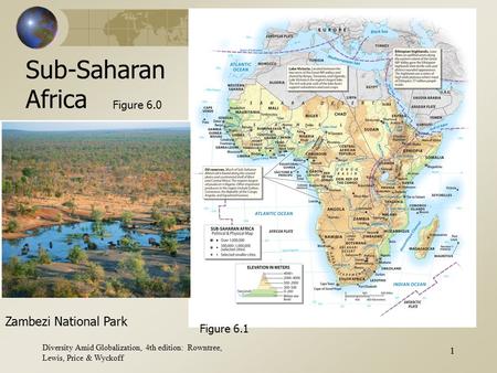 Diversity Amid Globalization, 4th edition: Rowntree, Lewis, Price & Wyckoff 1 Sub-Saharan Africa Figure 6.1 Figure 6.0 Zambezi National Park.