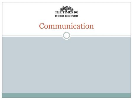 Communication. What is communication Communication refers to the transmission of information from a sender to a receiver, via a given medium. Two-way.