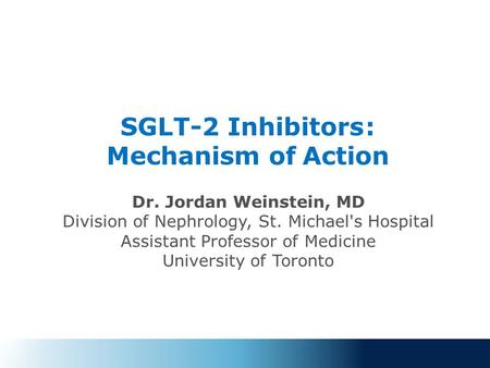 SGLT-2 Inhibitors : Mechanism of Action