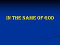 In the name of God. Pneumatic & Pharmacologic Vireolysis Masood Naseripour MD IUMS.