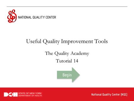 Useful Quality Improvement Tools The Quality Academy Tutorial 14.