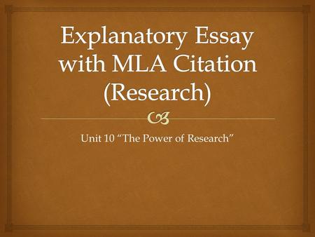 Unit 10 “The Power of Research”.   Lit. book (page 1032)  Brainstorm: What do you know? What do you want to learn about research?  Skim pages 1034-1050.