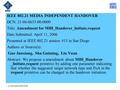 21-05-xxxx-00-0000 IEEE 802.21 MEDIA INDEPENDENT HANDOVER DCN: 21-06-0633-00-0000 Title: Amendment for MIH_Handover_Initiate.request Date Submitted: April.