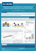 *) Hasselt University, Diepenbeek, Belgium Detection of the peanut allergen Ara h 1 by electrochemical impedance spectroscopy and the heat-transfer method.