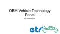 OEM Vehicle Technology Panel ETI ToolTech 2016. 1918 Ford Model T1968 Ford Mustang2016 Ford Focus RS How much more technology can be packed into the center.