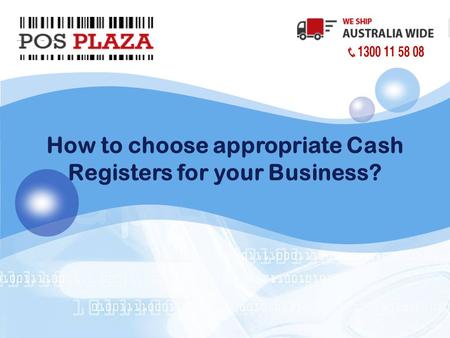 LOGO How to choose appropriate Cash Registers for your Business?