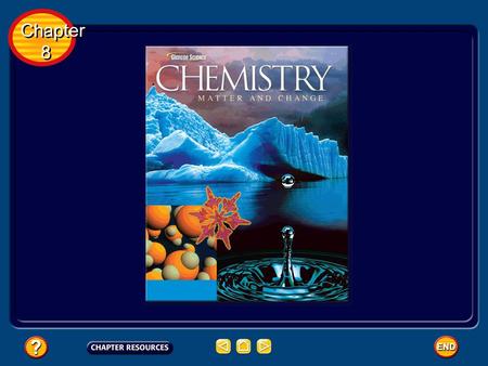 Chapter 8 Chapter 8 Ionic Compounds Chemical Bond – the force that holds atoms together Cations are + electrons are lost Anions are - electrons are gained.