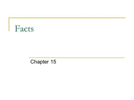 Facts Chapter 15. More Facts 1929 (last year before the GD): Unemployment = 3.2% 1932 (FDR elected president): Unemployment = 25% You know the stock market.