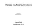 Thoracic Insufficiency Syndrome