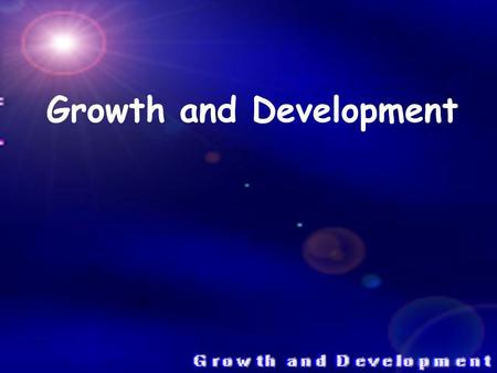 Growth and Development. Growth It is a process involving cell division and cell enlargement. Cell divisions (Mitosis or Meiosis) is process which leads.