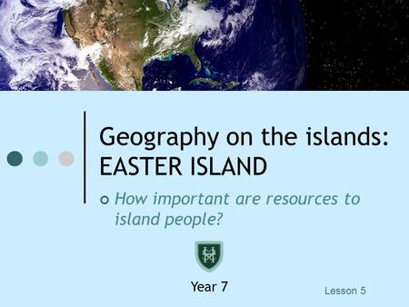 Geography on the islands: EASTER ISLAND