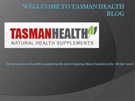 Great deals on health supplements and vitamins.New Zealand site. Order now!